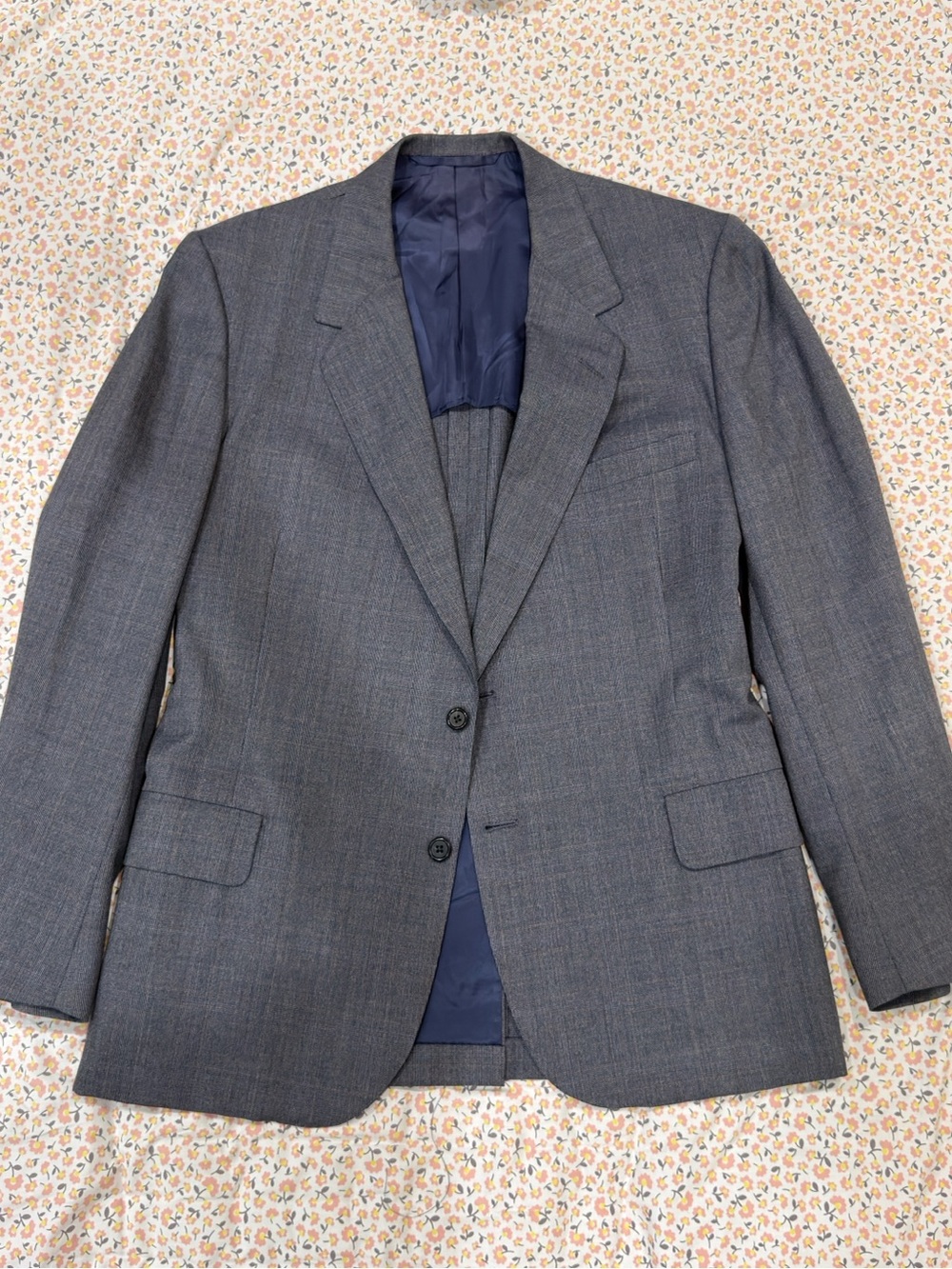 Oxxford Clothes Wool Gray Blazer Sport Coat EU 50 USA Tailored